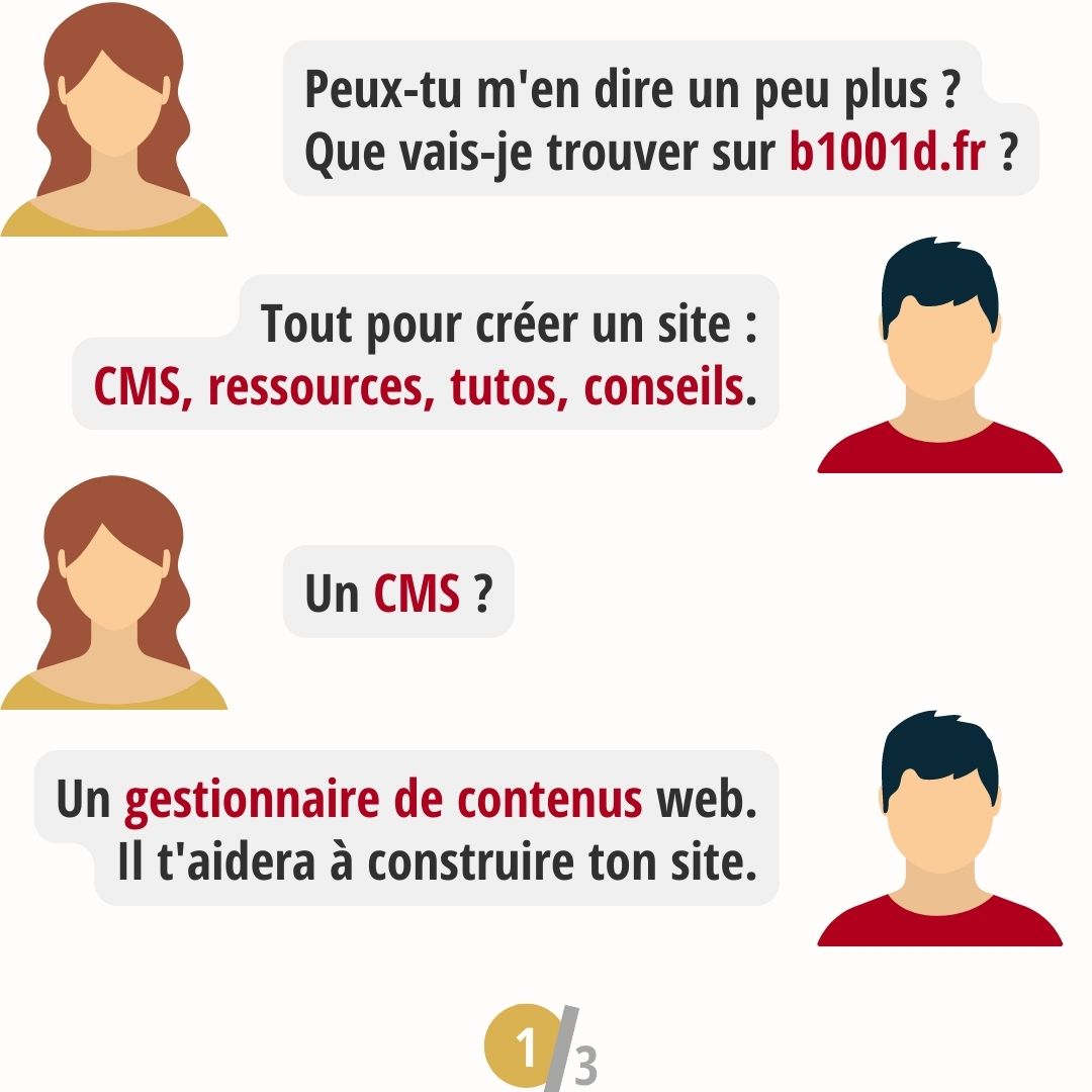 Tu vas trouver un CMS (gestionnaire de contenus pour le web), des ressources, des tutos, des conseils.